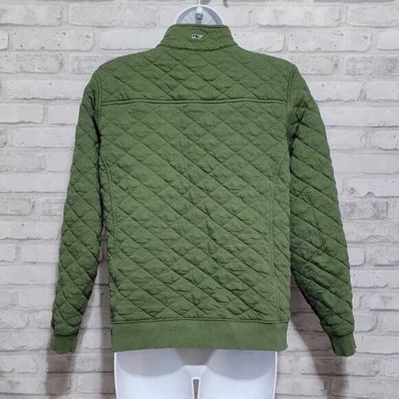 Vineyard Vines Quilted Pullover 1/4 Quarter Zip Jacket Womens Small - Picture 2 of 5